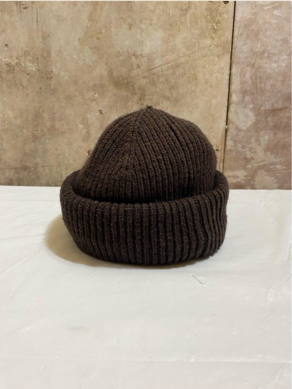 H&M Dark Brown Ribbed Cuffed Beanie